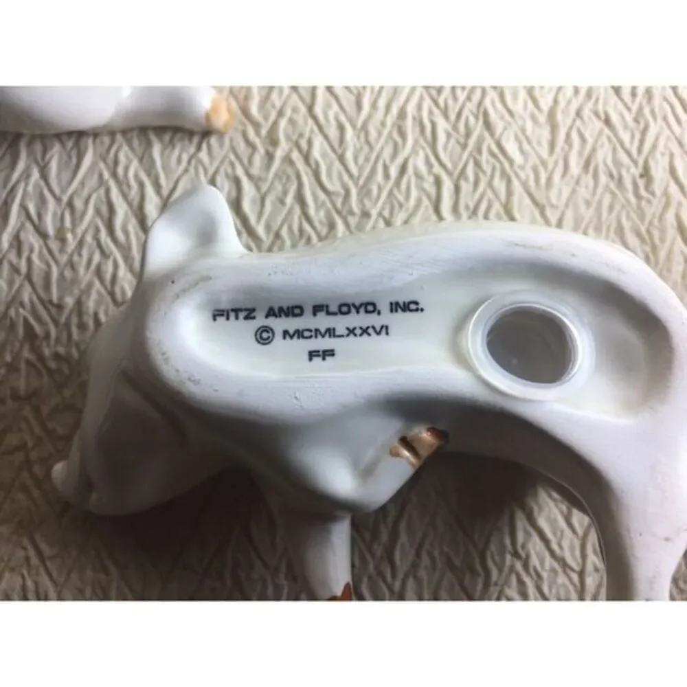 Vintage Fitz &‎ Floyd Playful Piggies Salt and Pepper Shaker Set, © MCMLXXVI